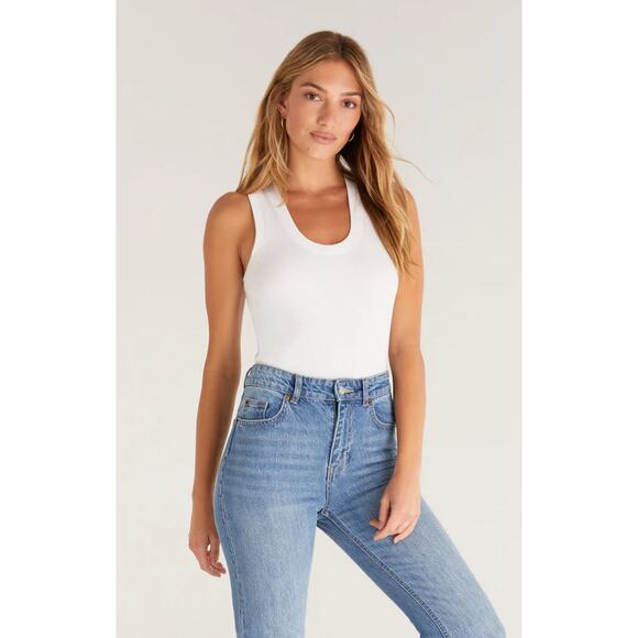 Z Supply Sirena Rib Tank - White NWT SIZE XS S M L XL - Picture 1 of 6